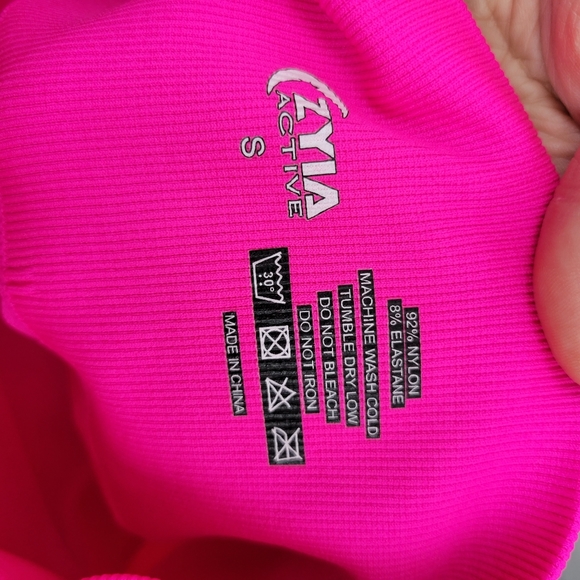 Zyia Hot Pink Biker Seamless Shorts - Picture 5 of 6